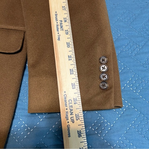 Hart Schaffner Marx Gold Trumpeter 100% cashmere blazer woven in Italy 43R - Picture 5 of 10